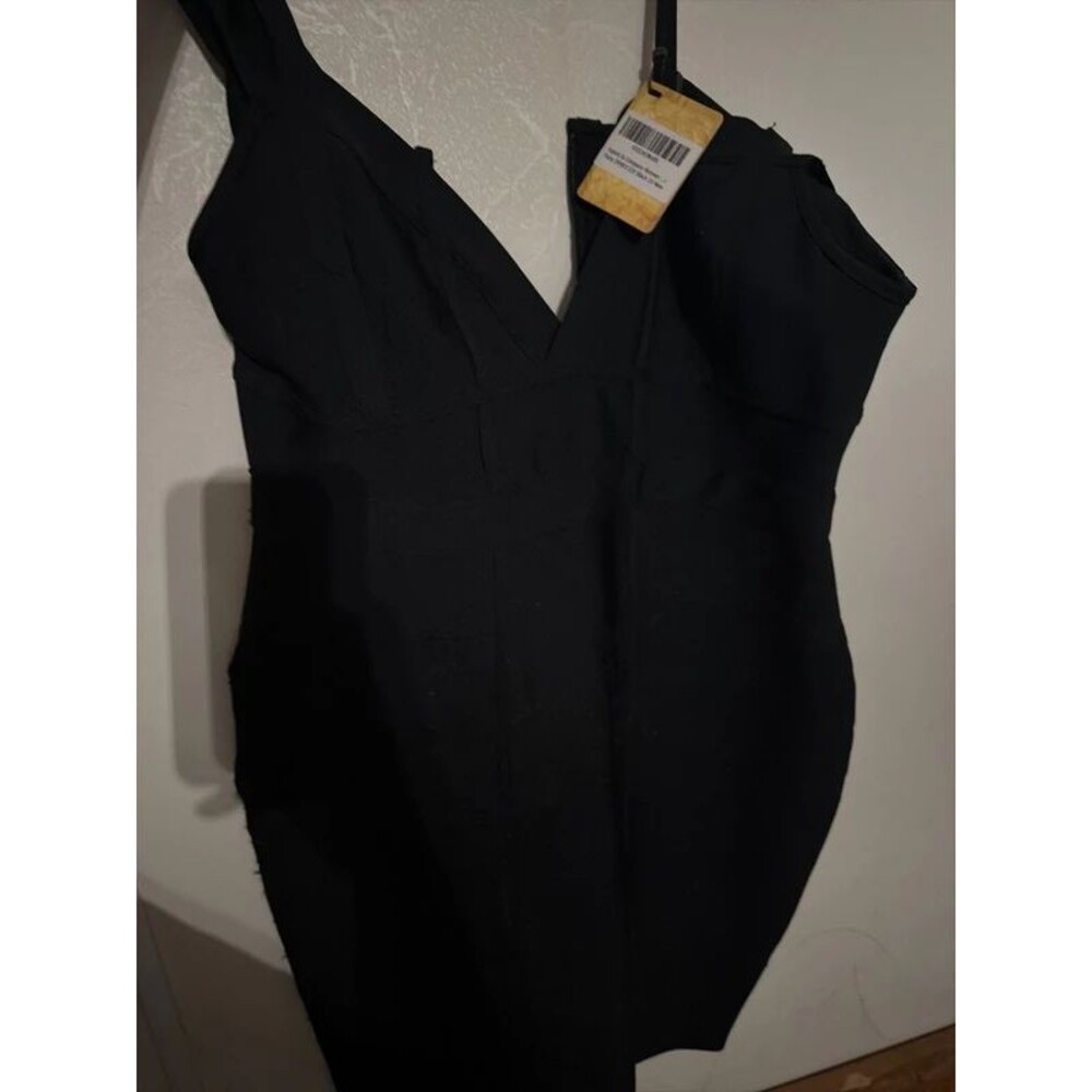 NWT Black Bodycon Midi Dress 1X Party Dress